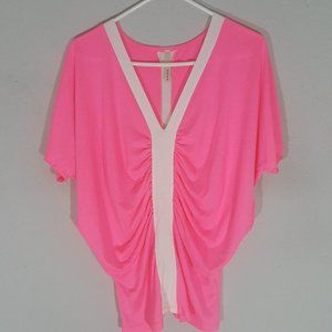 Pink and White Top by Point